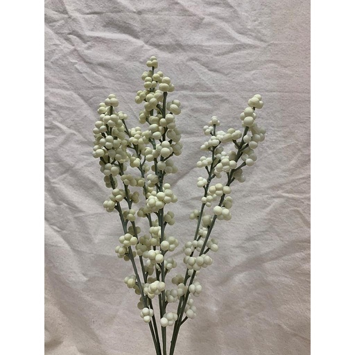 [XE1007-CRM] 18" O/D BERRY BUSH X7 CREAM