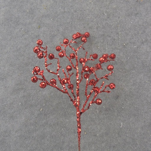 [XA1000-RED] 16" GLITTER BERRY PICK RED