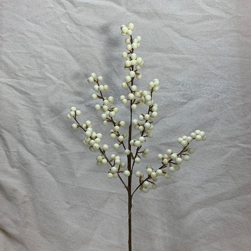 [XA1001-CRM] 19" CREAM BERRY SPRAY