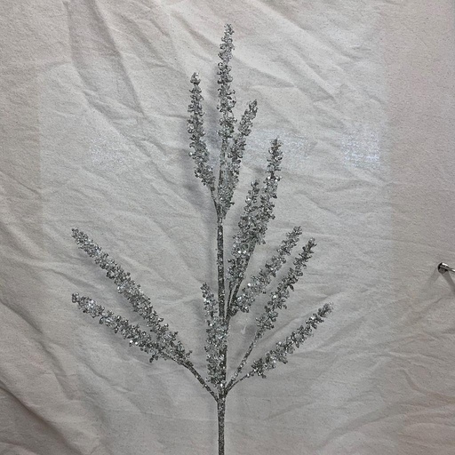 [XA1007-PTN] 29.5" GLITTER AMARANTHUS SPRAY PLATINUM
