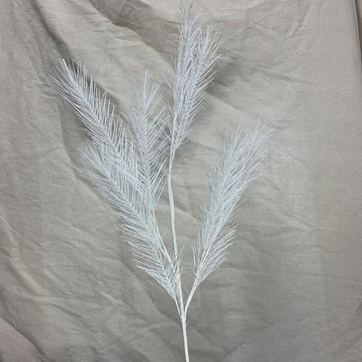 [XA1017] 32" FEATHER PINE SPRAY WHITE