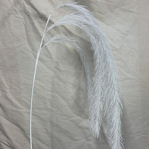 [XA1018] 56" HANGING FEATHER PINE SPRAY WHITE