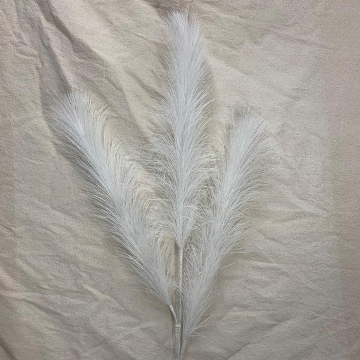 [XA1019-WHT] 44" FEATHER PINE SPRAY X3 WHITE