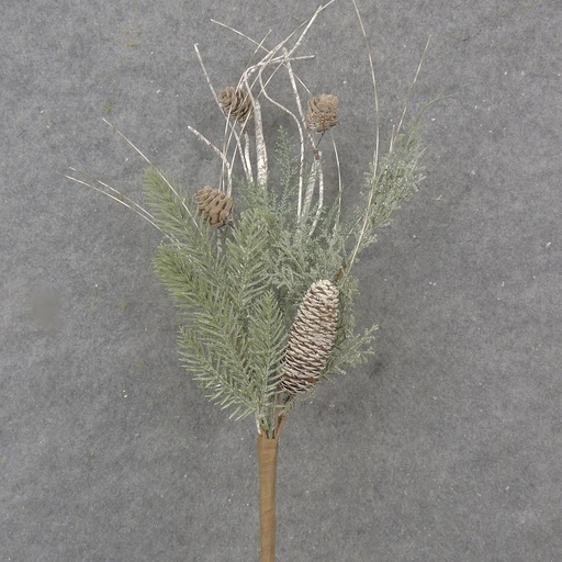 [XA1044] 16" MIXED PINE PICK W/ CONES