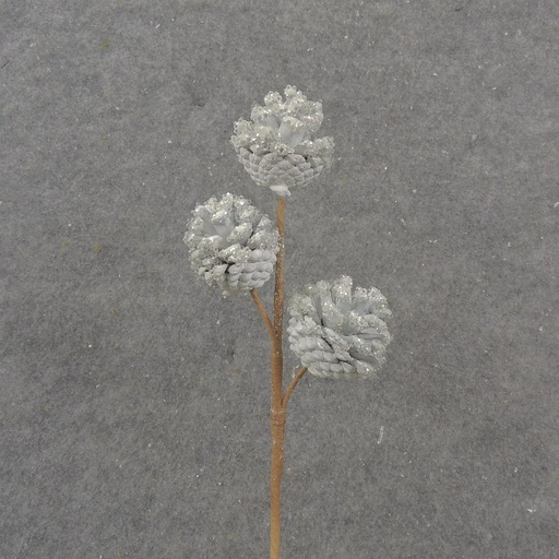 [XA1072-BLU] 13" PINECONE PICK X3 W/ ICE WHITE