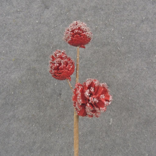 [XA1072-RED] 13" PINECONE PICK X3 W/ ICE RED