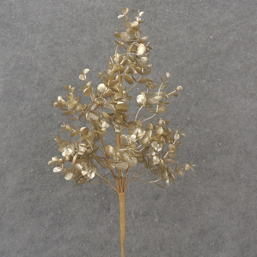 [XA1073-GLD] 21" METALLIC EUCALYPTUS SPRAY GOLD