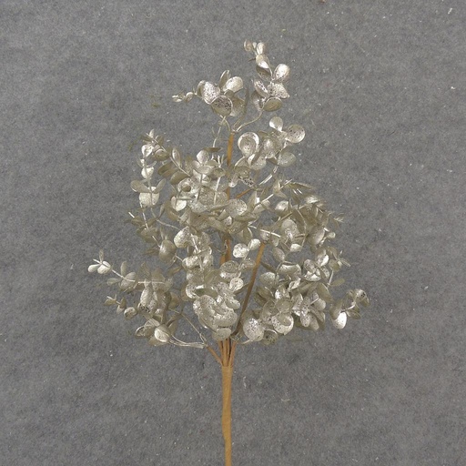 [XA1073-PTN] 21" METALLIC EUCALYPTUS SPRAY PLATINUM