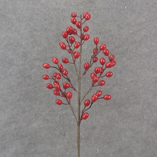 [XA1092] 25" SMALL BERRY SPRAY X6 RED