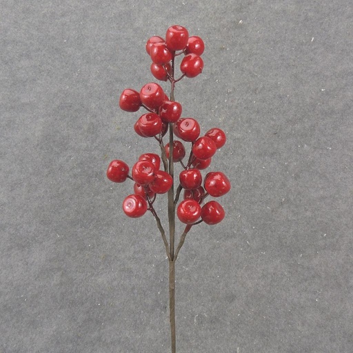 [XA1090] 23" RED BERRY SPRAY X5