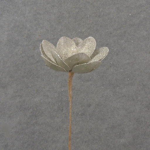[XA1100-PTN] 17" GLITTER MAGNOLIA BLOOM PICK PLATINUM