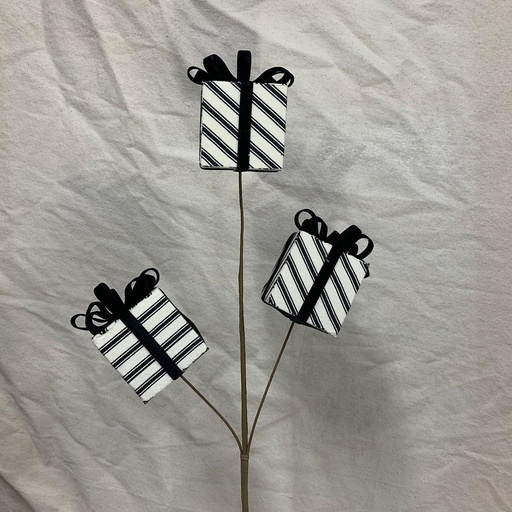 [XA1110] 28" GIFT BOX SPRAY X3 BLACK/WHITE