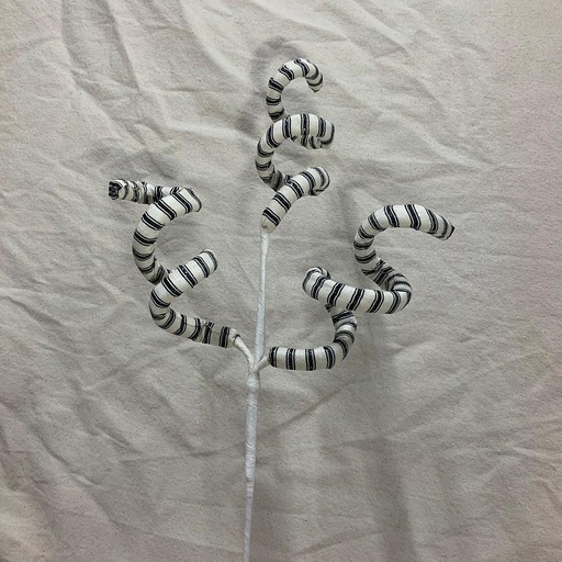 [XA1111-BWT] 30" FROSTED SPIRAL SPRAY X3 BLACK/WHITE