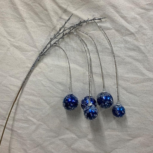 [XA1135-BLU] 38" HANGING ORNAMENT BALL SPRAY X5 BLUE