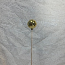 [XB1008-GLD] 2&quot; ORNAMENT BALL ON 18&quot; PICK GOLD
