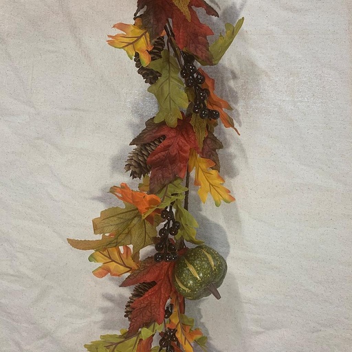 [SHF1000] 5' SUNFLOWER, PUMPKIN & FOLIAGE GARLAND