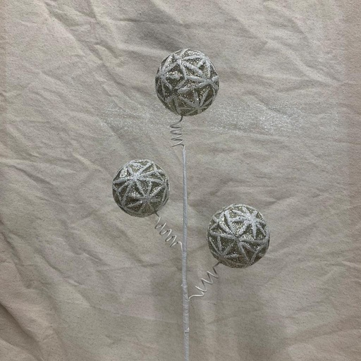[XA1032-BLK] 23" DECORATIVE ORNAMENT SPRAY X3 BLACK