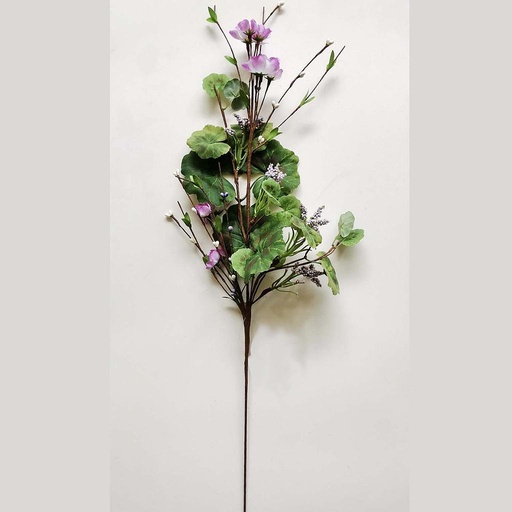 [SL2601-PUR] 30" GERANIUM & BERRY SPRAY PURPLE