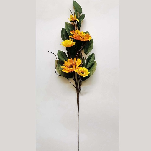[SL2602] 30" SUNFLOWER SPRAY X5 YELLOW