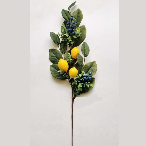 [SL2605] 35" LEMON/BLUEBERRY/EUCALYPTUS SPRAY
