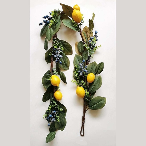 [SL2605G] 60" LEMON/BLUEBERRY/EUCALYPTUS GARLAND