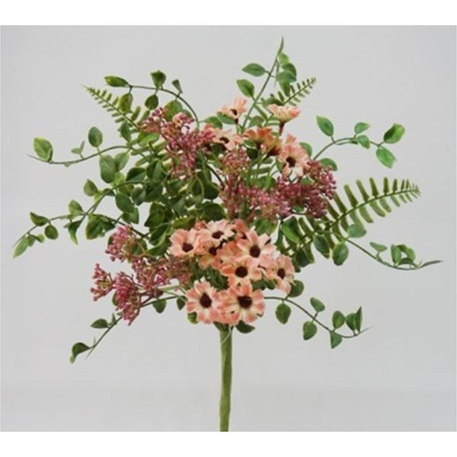 [SA2039-LTP] 14" DAISY & FERN PICK LIGHT PINK