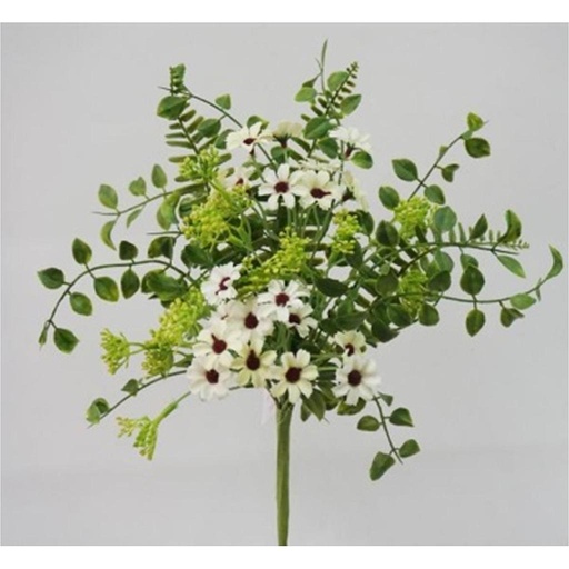 [SA2039-CRM] 14" DAISY & FERN PICK CREAM