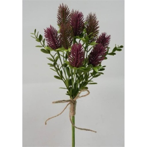 [SA2043-PUB] 13" THISTLE BUNDLE PURPLE/BURGUNDY