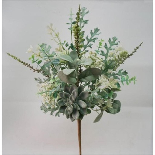 [SA2046] 22" SUCCULENT & MIXED FOLIAGE SPRAY