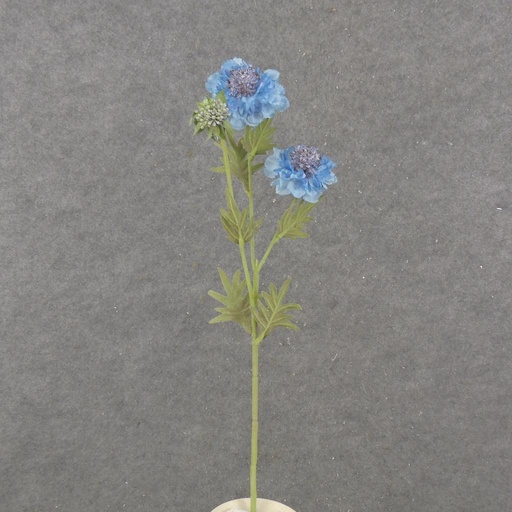[SB2326-BLU] 24" SCABIOSA STEM X3 BLUE