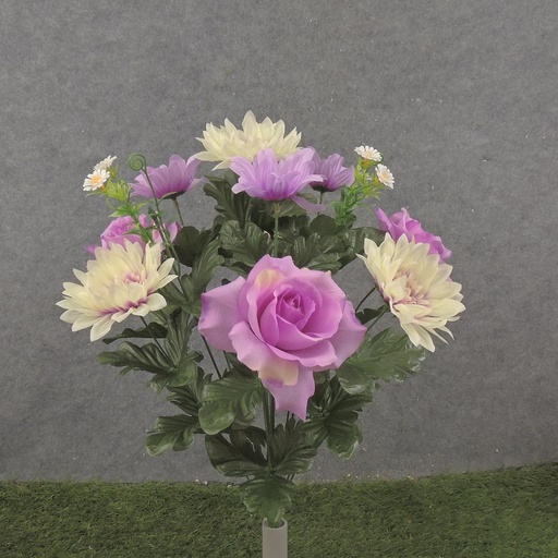 [SE2508] 21" DAHLIA/ROSE/DAISY BUSH X14 LAVENDER
