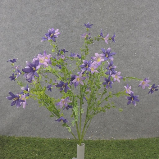 [SB2338-PUR] 20" WAXFLOWER BUSH X10 PURPLE
