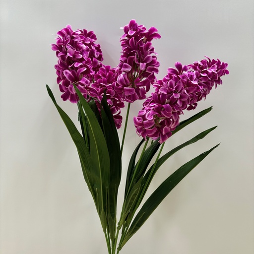 [SB2370-PUR] 25" HYACINTH BUSH X7 PURPLE(FUSCHIA)