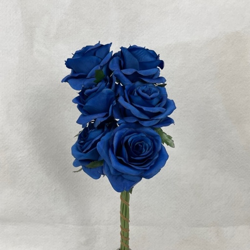 [SE1095-ROY] OPEN ROSE BUNDLE X6 ROYAL