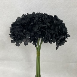 [SE1094-BLK] 11&quot; HYDRANGEA BUNDLE X6 BLACK