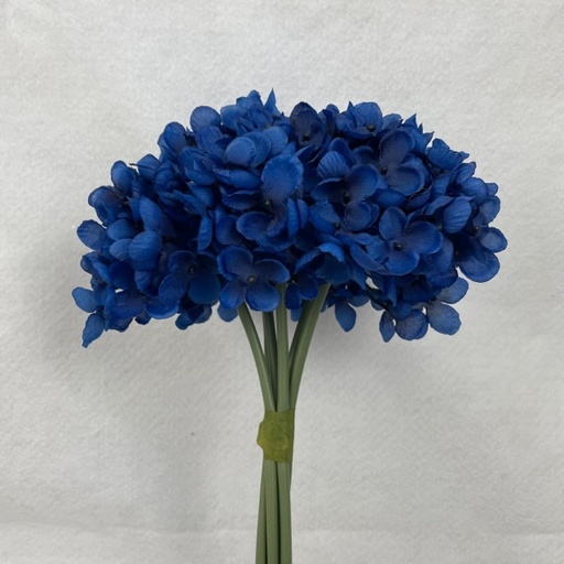 [SE1094-ROY] 11" HYDRANGEA BUNDLE X6 ROYAL