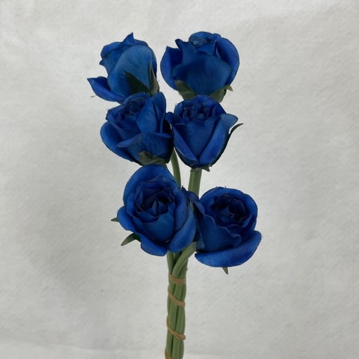 [SE1096-ROY] ROSE BUD BUNDLE X6 ROYAL