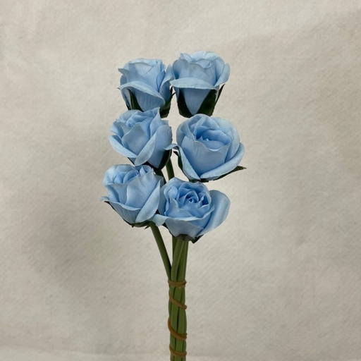 [SE1096-LTB] ROSE BUD BUNDLE X6 LT. BLUE