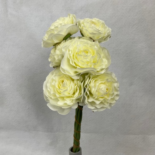 [SE1097-CRM] RANUNCULUS BUNDLE X6 CREAM