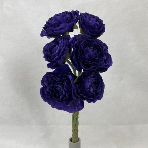 [SE1097-PUR] RANUNCULUS BUNDLE X6 PURPLE