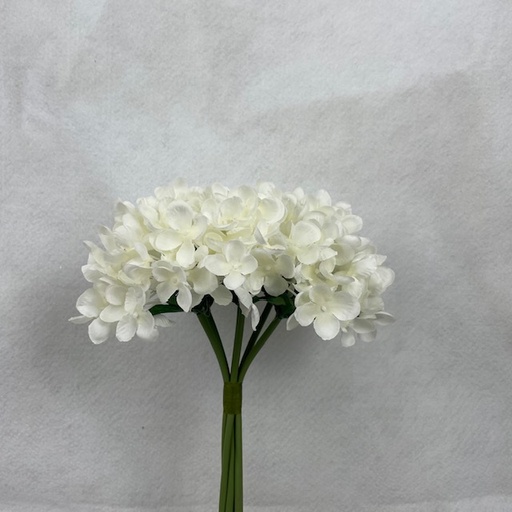 [SE1098-WHT] 11" WAXFLOWER BUNDLE X6 WHITE