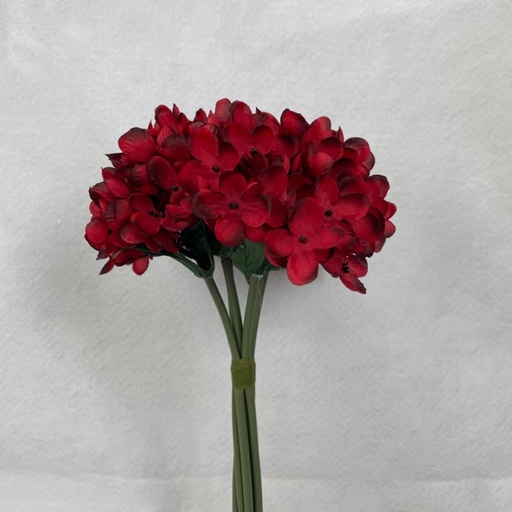 [SE1098-RED] 11" WAXFLOWER BUNDLE X6 RED