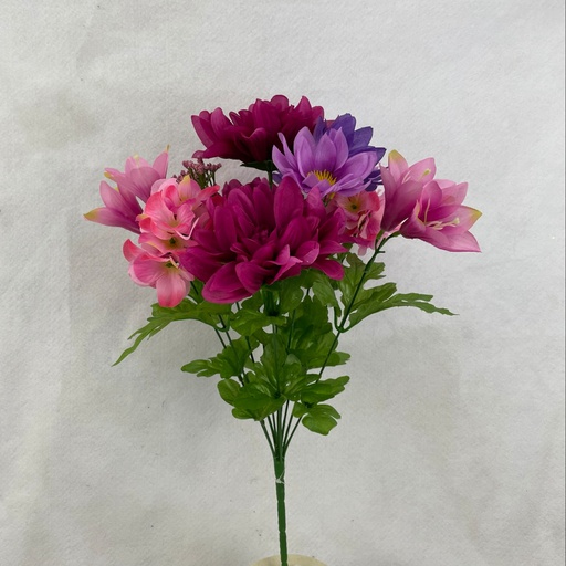 [SN2705] DAHLIA/HYDRANGEA/ALSTRO BUSH X10 BEAUTY/PINK