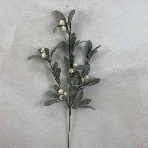 [XL2612] 16.5" FROSTED MISTLETOE SPRAY