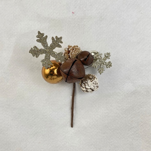 [XL2661-GLD] 7" BELL AND GOLD BALL PICK