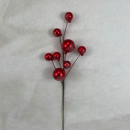 [XL2670-RED] 14" RED METALLIC BALL PICK