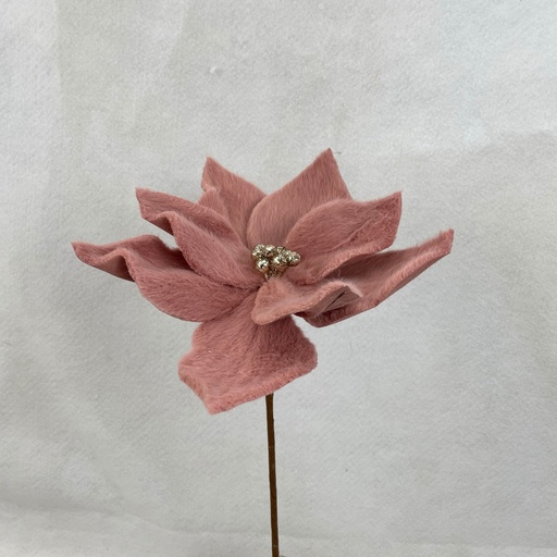 [XA2049-PNK] 13" POINSETTIA PICK PINK (9"dia)