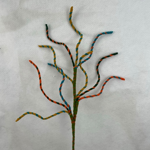 [XA2054] 26" TWISTED YARN SPRAY RETRO COLOR