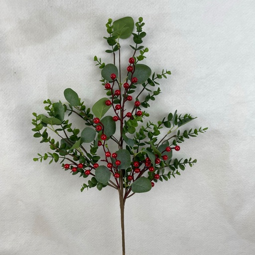 [XA2060] 28" EUCALYPTUS BUSH W/BERRIES