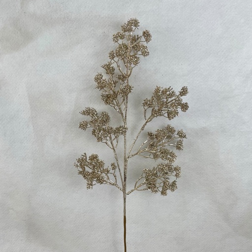[XA2079-CHA] 28" GLITTER SEDUM SPRAY CHAMPAGNE